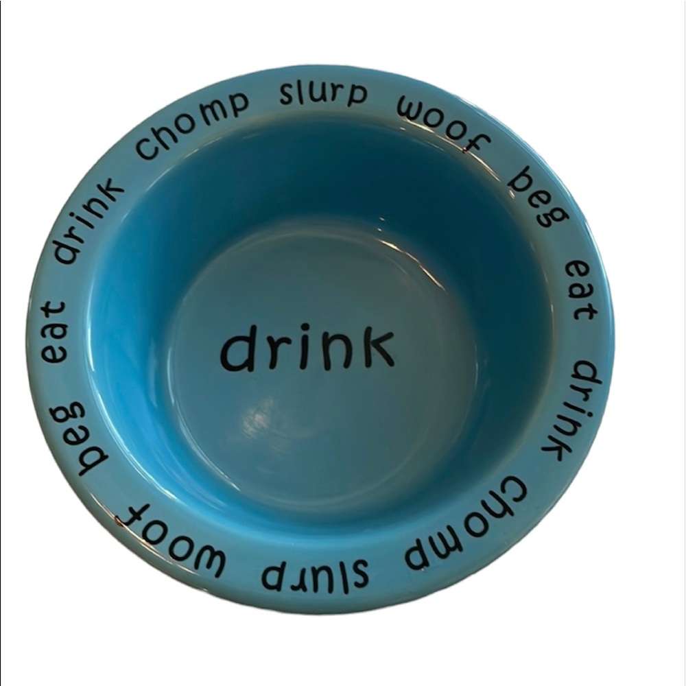 Top Paw Pet Water Dish Kitty Puppy Aqua Ceramic Dog Cat Round Heavy Wright Meal